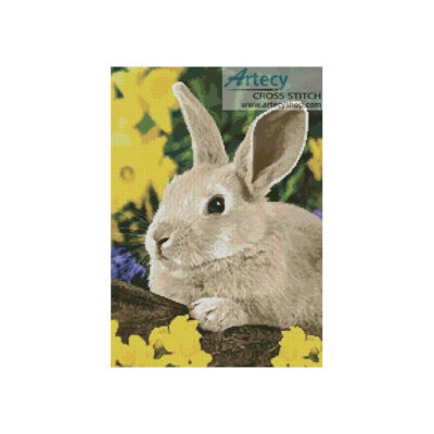 Easter Bunny (Easter flowers was designed from a photograph by Greg Cuddiford)