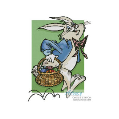 Easter Bunny and Basket (www.liquidlibrary.com)