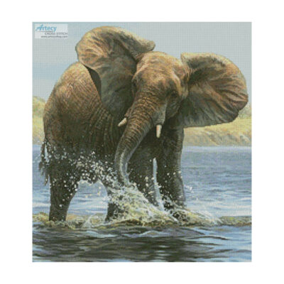 Elephant Painting (Crop) (Joni Johnson Godsy and Cypress Fine Art Licensing)