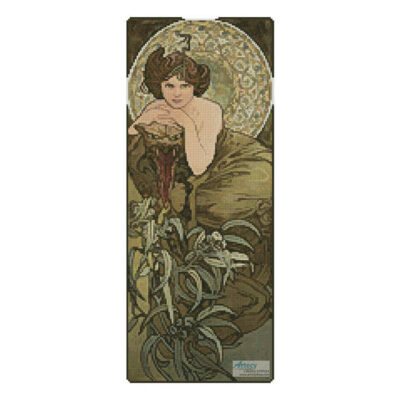 Emerald (Small) (Alphonse Mucha)