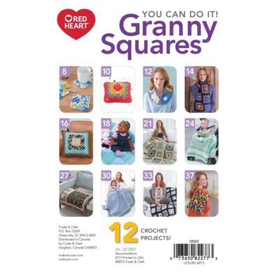 Leisure Arts You Can Do Granny Square Crochet Book - Image 2