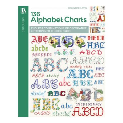Leisure Arts Cross Stitch 136 Alphabet Charts Book