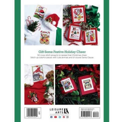 Leisure Arts Stitchery Fast And Festive 50 Christmas Designs Cross Stitch Book - Image 2