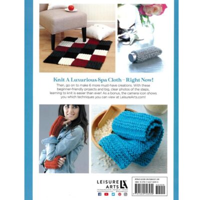 Leisure Arts Learn To Knit Now Book - Image 2