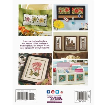 Leisure Arts Fabulous Florals Cross Stitch Book - Image 2