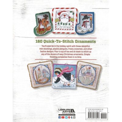 Leisure Arts Mini Cross Stitch Ornaments Book - Image 2
