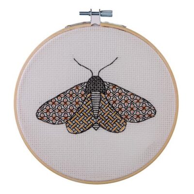 Embroidery Kit: Blackwork: Moth