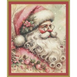 Vintage Pink Santa (Fantasy Digitals)
