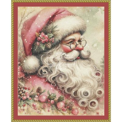 Vintage Pink Santa (Fantasy Digitals)