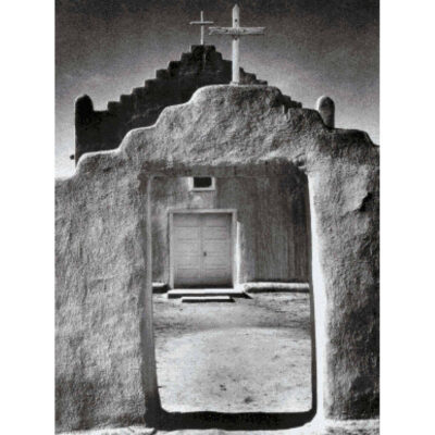 Church,  Taos Pueblo, New Mexico - Ansel Adams