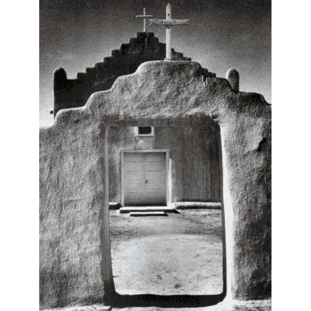 Church,  Taos Pueblo, New Mexico - Ansel Adams