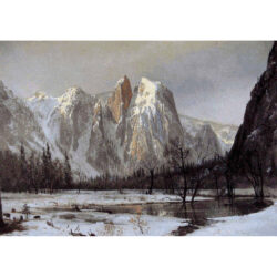 Cathedral Rock, Yosemite Valley,  California - Albert Bierstadt