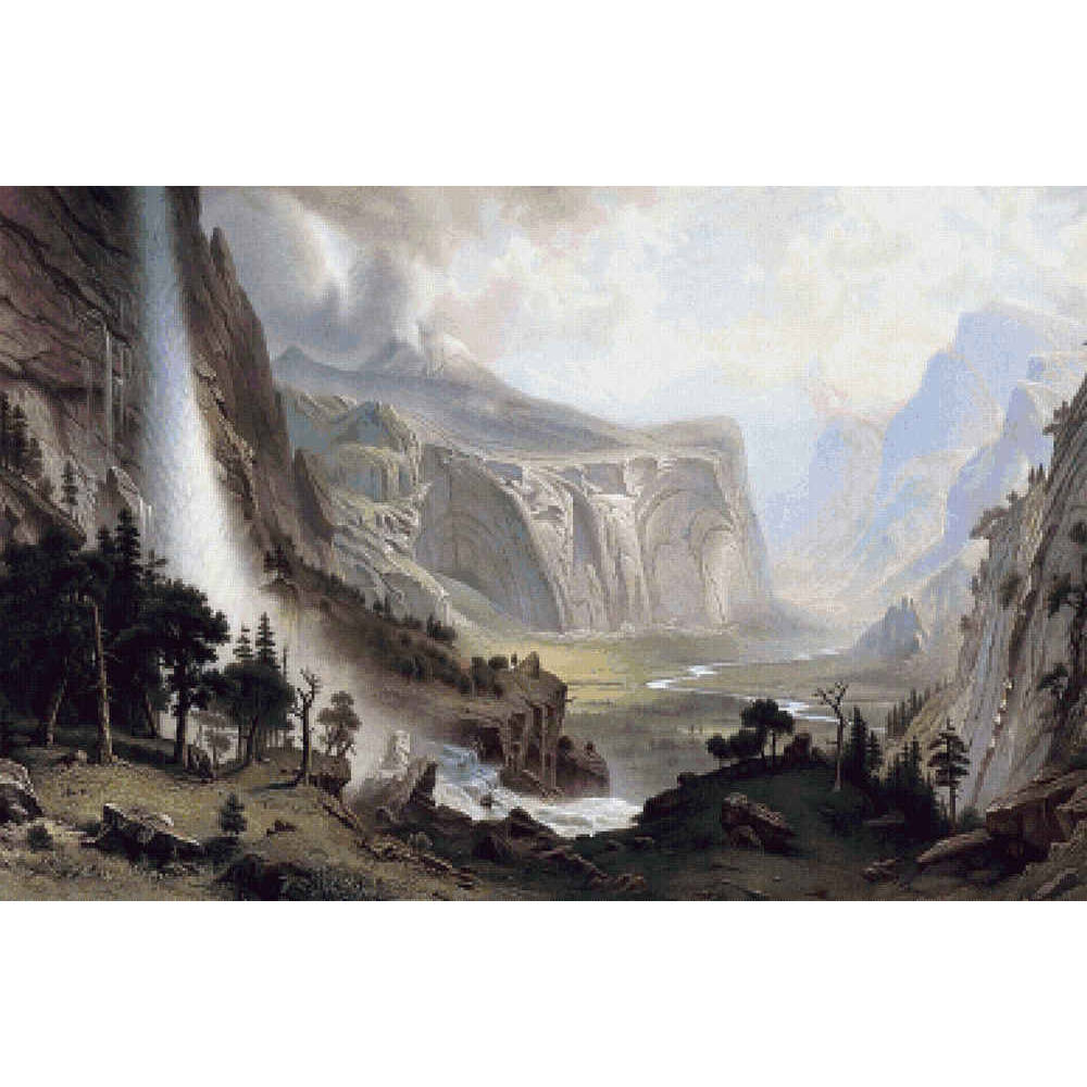 The Domes of the Yosemite - Albert  Bierstadt