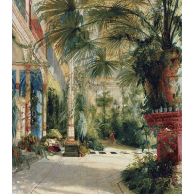 The Interior of the Palm House - Carl  Blechen