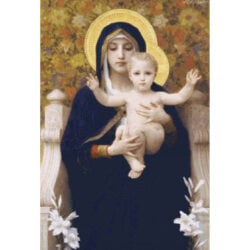 The Virgin of the Lilies - William  Bouguereau