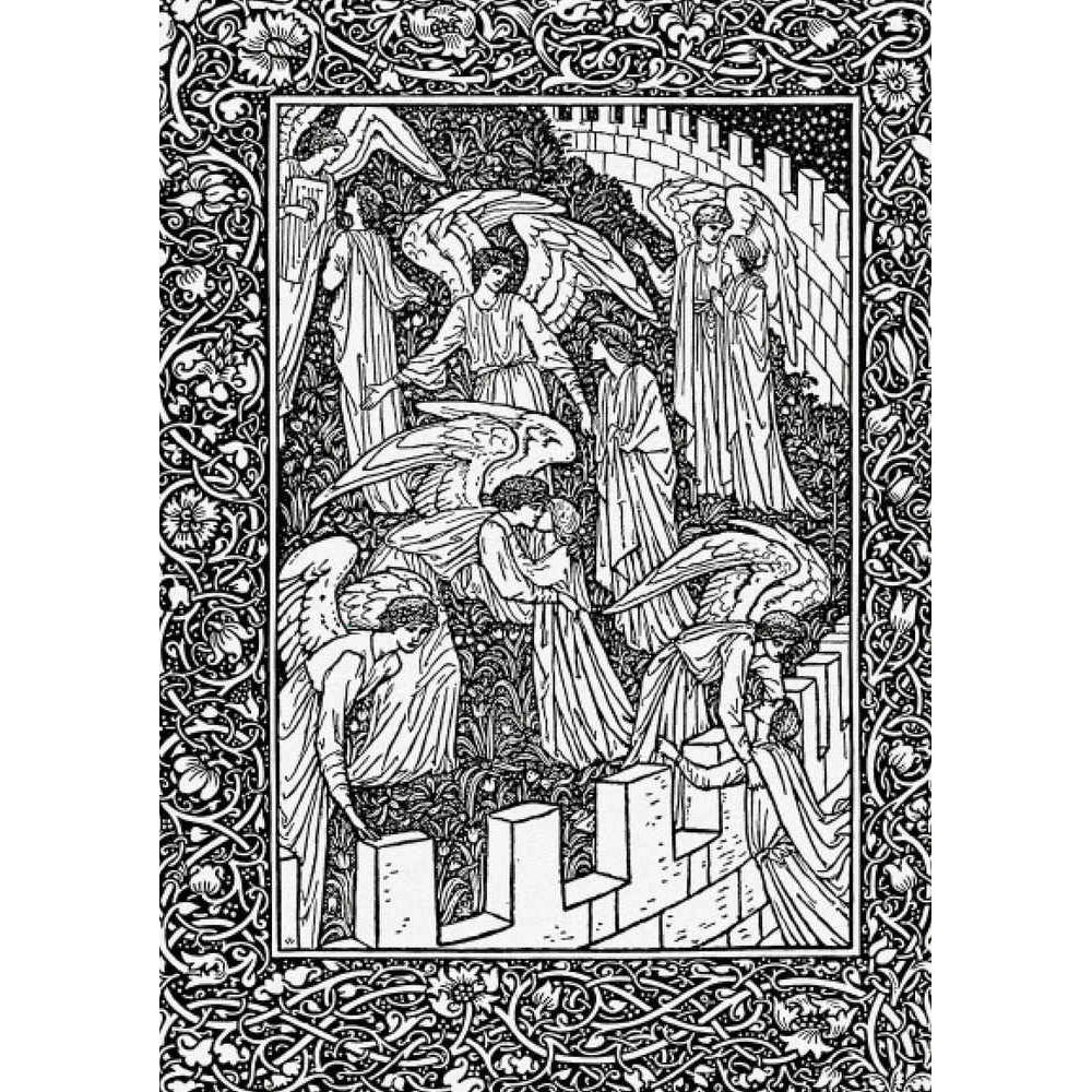 Souls being Received into the Heavenly  Paradise - Edward Burne-Jones
