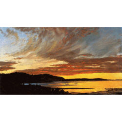 Sunset, Bar Harbor - Frederic Edwin  Church