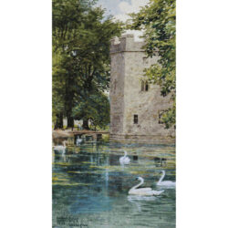 The Moat and Bishop's Palace, Wells  Cathedral - Walter Crane