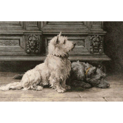 West Highland Terrier Footsteps" -  Herbert Dicksee"