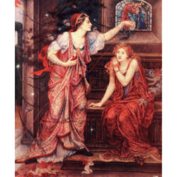 Queen Eleanor and Fair Rosamund - Evelyn  De Morgan