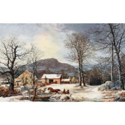 Winter in the Country: Sleighing on  Sunday - George Henry Durrie