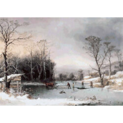 Winter in the Country: Getting Ice -  George Henry Durrie