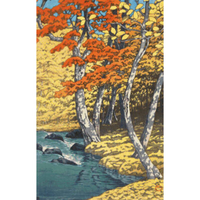 Autumn at Oirase - Kawase Hasui