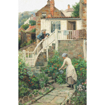Watering the Garden - Ralph Hedley