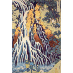 The 'Falling Mist' Waterfall -  Hokusai