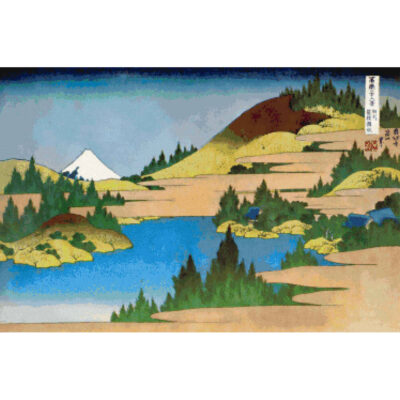 The Lake at Hakone in Sagami Province  -  Hokusai