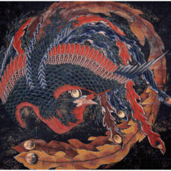 Phoenix Glaring in All Directions -  Hokusai