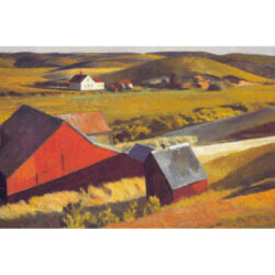 Cobb's Barn and Distant Houses - Edward  Hopper