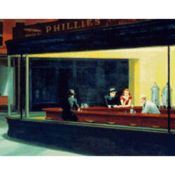 Nighthawks (detail) - Edward Hopper
