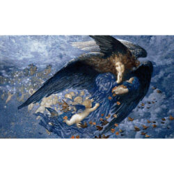Night with Her Train of Stars and Her  Great Gift of Sleep - Edward Robert Hughes