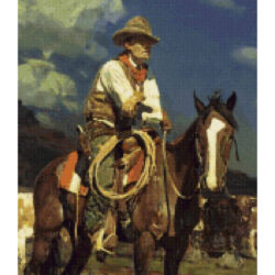 Night Watch (detail) - Frank Tenney  Johnson