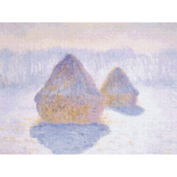 Haystacks (Effect of Snow and Sun) -  Claude Monet
