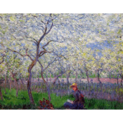 An Orchard in Spring - Claude Monet