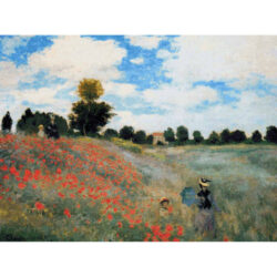 Wild Poppies, Near Argenteuil - Claude  Monet