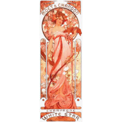 Moet & Chandon Champagne White  Star - Alphonse Mucha