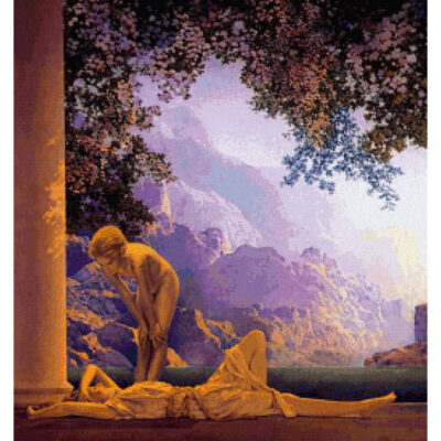Daybreak (detail) - Maxfield Parrish