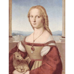 Portrait of Young Woman with Unicorn  -  Raphael