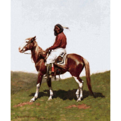 Comanche Brave, Fort Reno, Indian  Territory - Frederic Remington