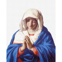 The Virgin in Prayer (white background)  -  Sassoferrato