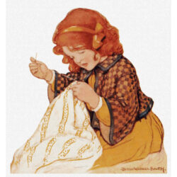 N is for Needle - Jessie Willcox Smith