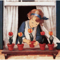 T is for Tulips - Jessie Willcox Smith