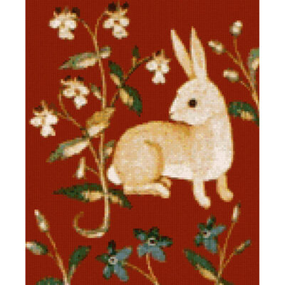 Cluny Tapestry Rabbit (without  background)