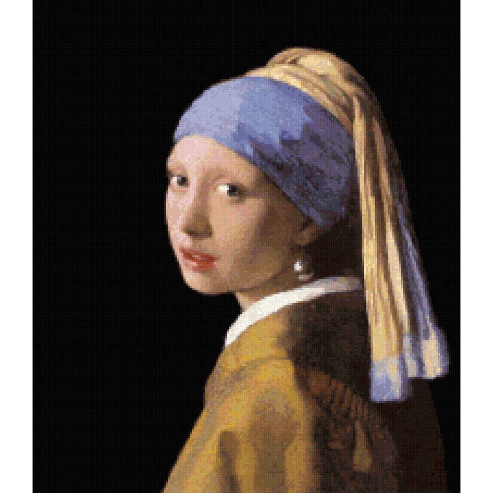 Girl with a Pearl Earring (without  background) - Johannes Vermeer