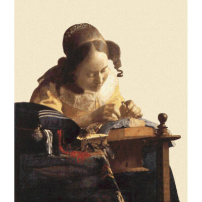 The Lacemaker (without background) -  Johannes Vermeer