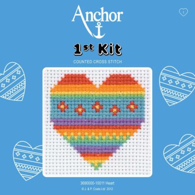 Counted Cross Stitch Kit: 1st Kit: Heart