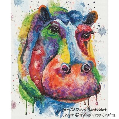 Watercolour Hippo